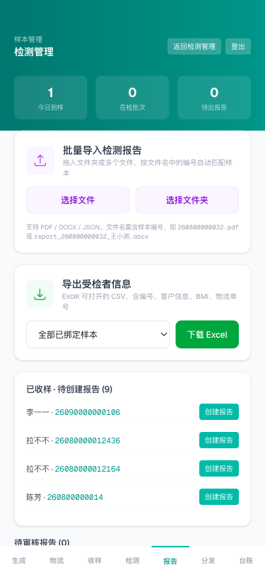 报告创建